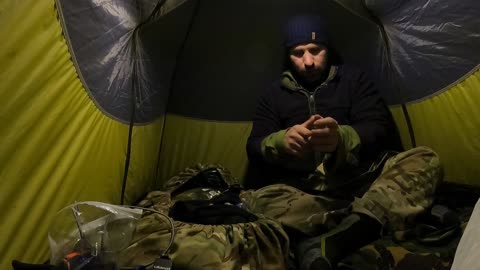 Vlog in the tent while it is raining. Dartmoor March 2023