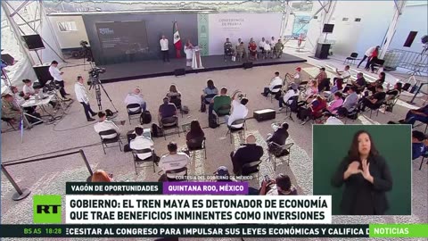 Inauguran el tramo 5 del emblemático Tren Maya en México