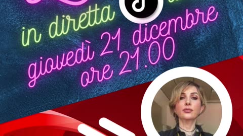 🟢 Giovedì 21 dic ore 21.00 straordinaria live di Vitamina Sociale con Irene Patti di ZeroDosi