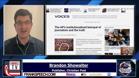 Brandon Showalter: AP’s Institutionalized Betrayal of Institutional Journalism & Language
