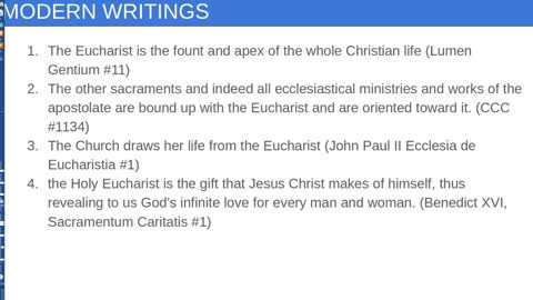 RCIA: Eucharist