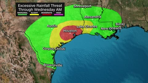 Flash flooding threatens Houston, again, as heavy rain continues in central US