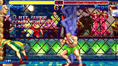 Super Street Fighter II Turbo - Sagat (Arcade / 1994) 4K 60FPS