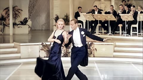 Fred Astaire & Ginger Rogers Roberta 1935 Smoke Gets In Your Eyes colorized 4k