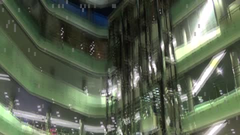 Glass Elevator System In The Mall
