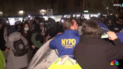 arrests protesters for trespassing on NYU campu