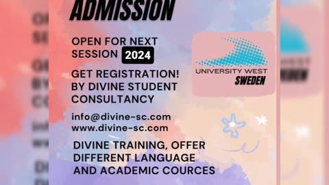 University of West Sweden Admission Open 2024