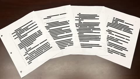 These Documents are Heavily, Heavily Redacted