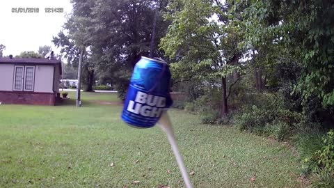 Airsoft Pistol vs Beer Can