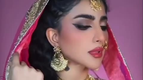 Middle East girl obsessed with Indian makeup