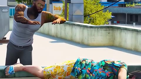 Franklin saves dolfin || GTA 5 best scene ever || must watch every game player.