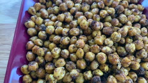 Delicious roasted chickpea snack recipe