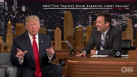 Donald Trump lets Jimmy Fallon mess up his hair