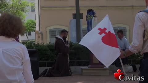 12/06/2021 Villefranche sur Saône Chapelet par le père Fidèle Marie avec Civitas