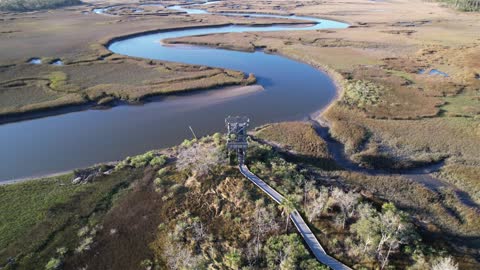 Aerial Video of the Guana River WMA Tower