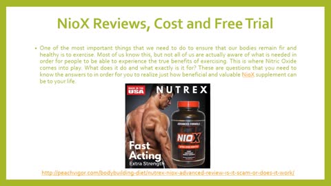 NioX Reviews, Cost and Free Trial