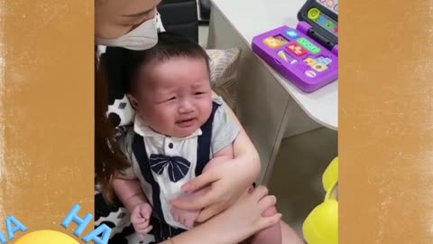 baby funny crying vs doctor 025 || baby funny playing and mom videos