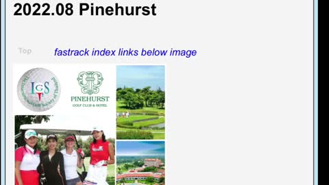 Visit Pinehurst Golf course Thailand with IGST