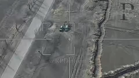 Russian kamikaze UAV Lancet strike Ukrainian UAV operators their vehicles and equipment.
