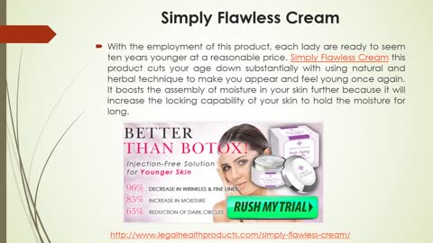 Simply Flawless Anti Aging Cream Where to Buy and Free Trial