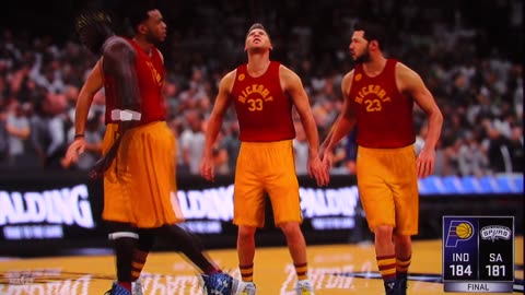 NBA2K: Indiana Pacers vs San Antonio Spurs (Dunks-Buzzer Beater)