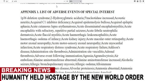 Pfizer Documents: Adverse Events Report The horrific side effects are listed from page 30 - 38