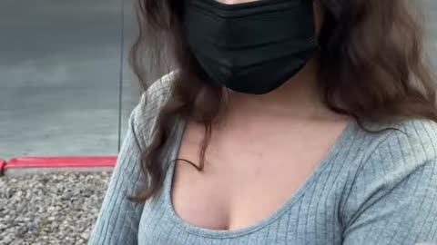 She went in with a BRA on her FACE!