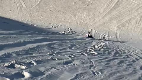 White Sand Sledding Somersault