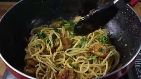 Spicy shrimp pasta recipe