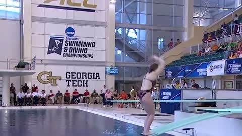 Tarrin Gilliland IU Somersaults Pike Swimming and Diving Championship