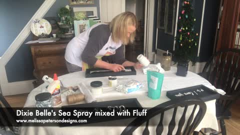Dixie Belle's Sea Spray adding Textured Goodness to my Personalized Signs