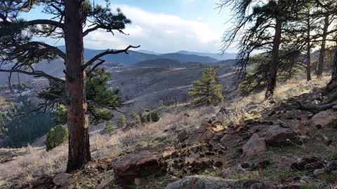 Mountain view from Mt. Galbraith in Colorado (31s)