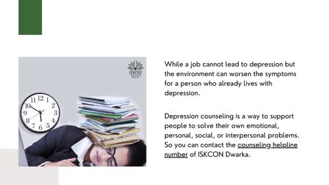 Know Work Depression & Counseling Helpline Number for it