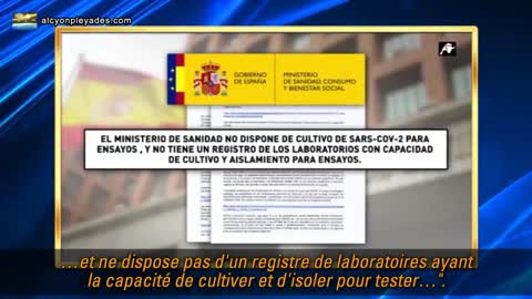 Le Ministère espagnol de la Santé admet : "Nous n'avons pas de culture du SRAS-CoV-2 à tester"