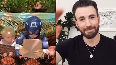 6-year-old gets message from Captain America after rescuing sister from dog attack