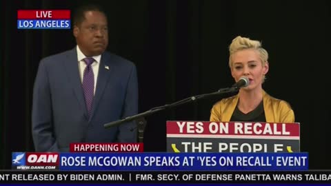 Part 1 - Rose McGowan and Larry Elder Host Press Conference for Gavin Newsom Recall