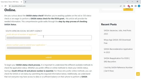 How To Check SASSA SRD R350 Grant Status Online?