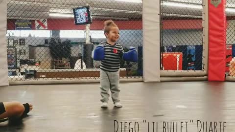 Toddler Wins First MMA Fight With Daddy!