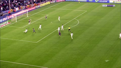 Messi's First Goal Ever -