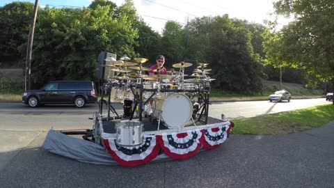 Street Performer Drums Up Cash For Charity