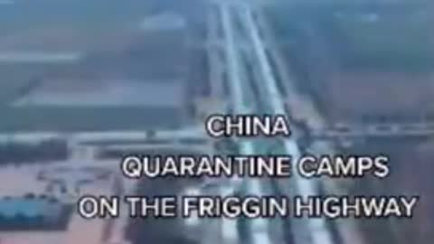 Covid-19 China Quarantine Camps on Highway Blueprint