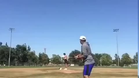 See where this young man hits the ball