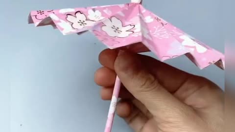 How to make an umbrella with craft paper #rumble #arts&crafts