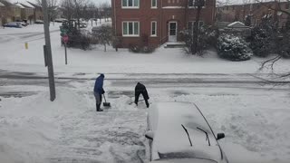 Snow Storm - Snow Removal - Heavy Snow Fall- Canada