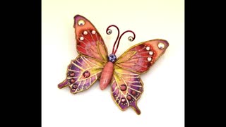 Handmade Butterfly Magnetic Fabric Brooches