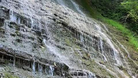 Streaming Water from a Waterfalls