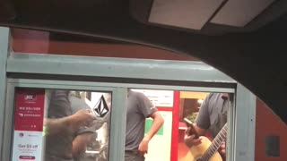 Surprise Celebrity in Drive Through