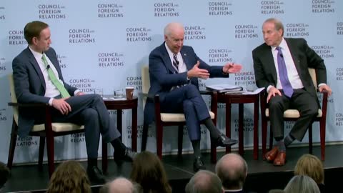 Biden at CFR talks of strong-arming Ukraine
