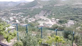 beautiful view of the mountains from the terrace