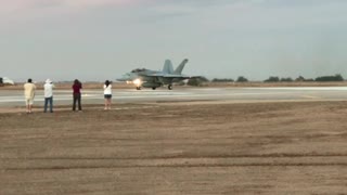 Thrilling up-close footage of an F/A-18 takeoff is an epic watch